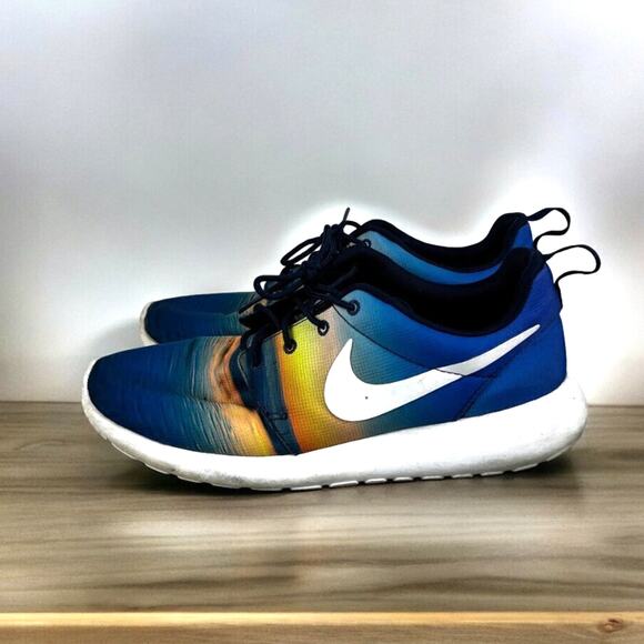 Nike Roshe Run Men’s 8.5 Sunrise Athletic Running Sneakers Trainers w/Box - Picture 7 of 10